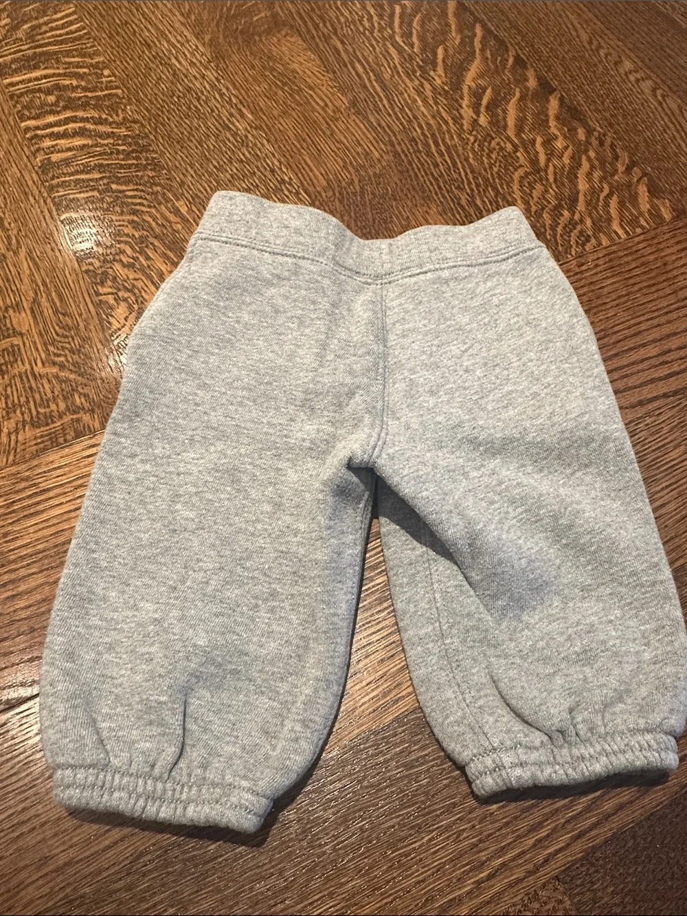 Ralph Lauren Baby Boys Light Gray Fleece Sweatpants with Polo Pony